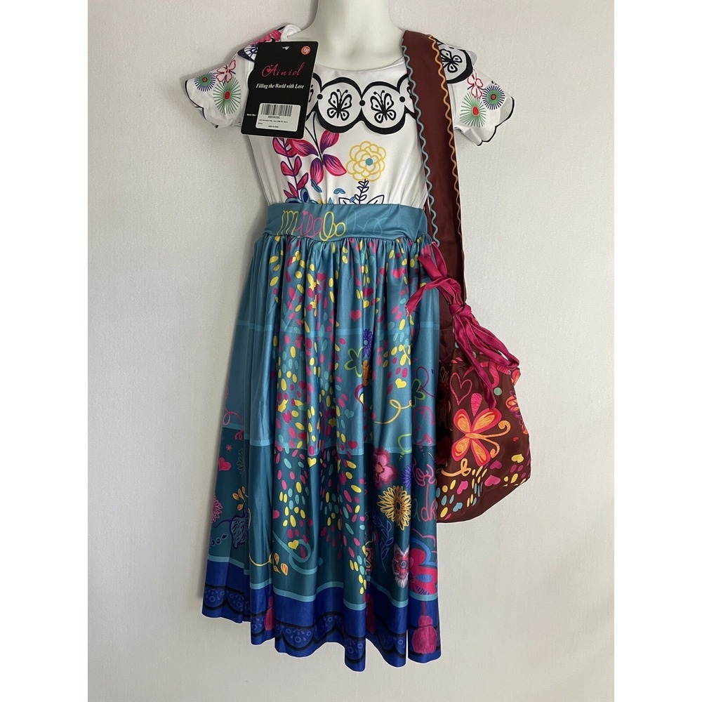 Ainiel Encanto Mirabel Cosplay Dress Size 100 - Cute And Colorful! NWT